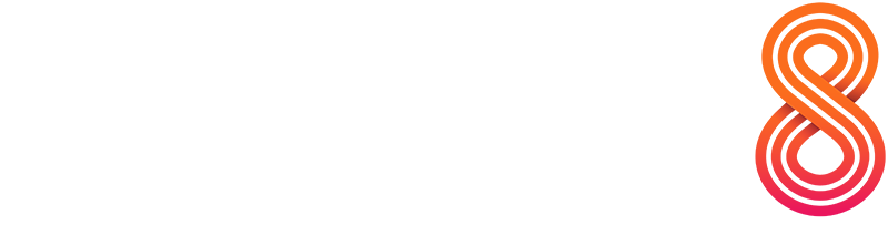 Logo blanc Happy 8